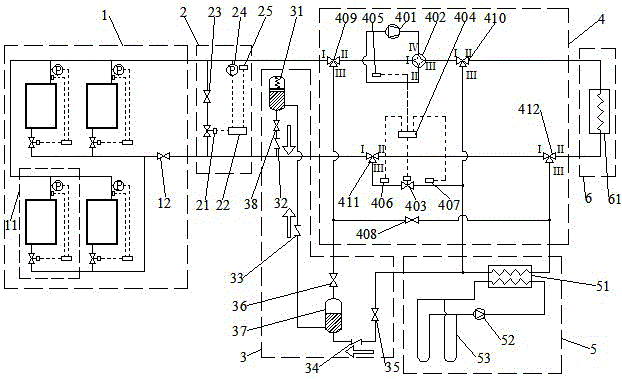 Solar heat pump heating system with self-driven separated heat pipe energy storage device and control method