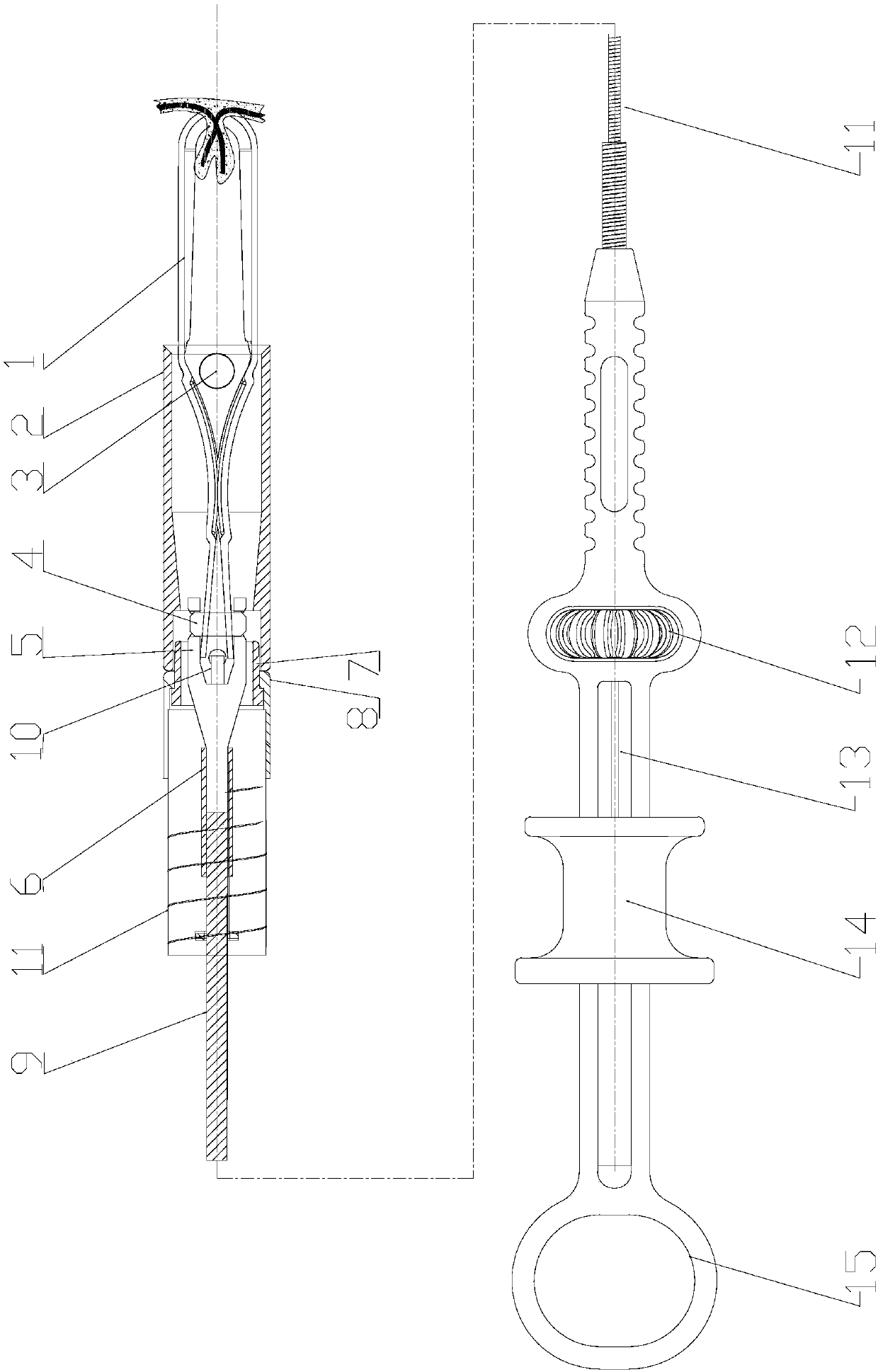 Improved hemostasis clamp for being used under endoscope and clamp part thereof