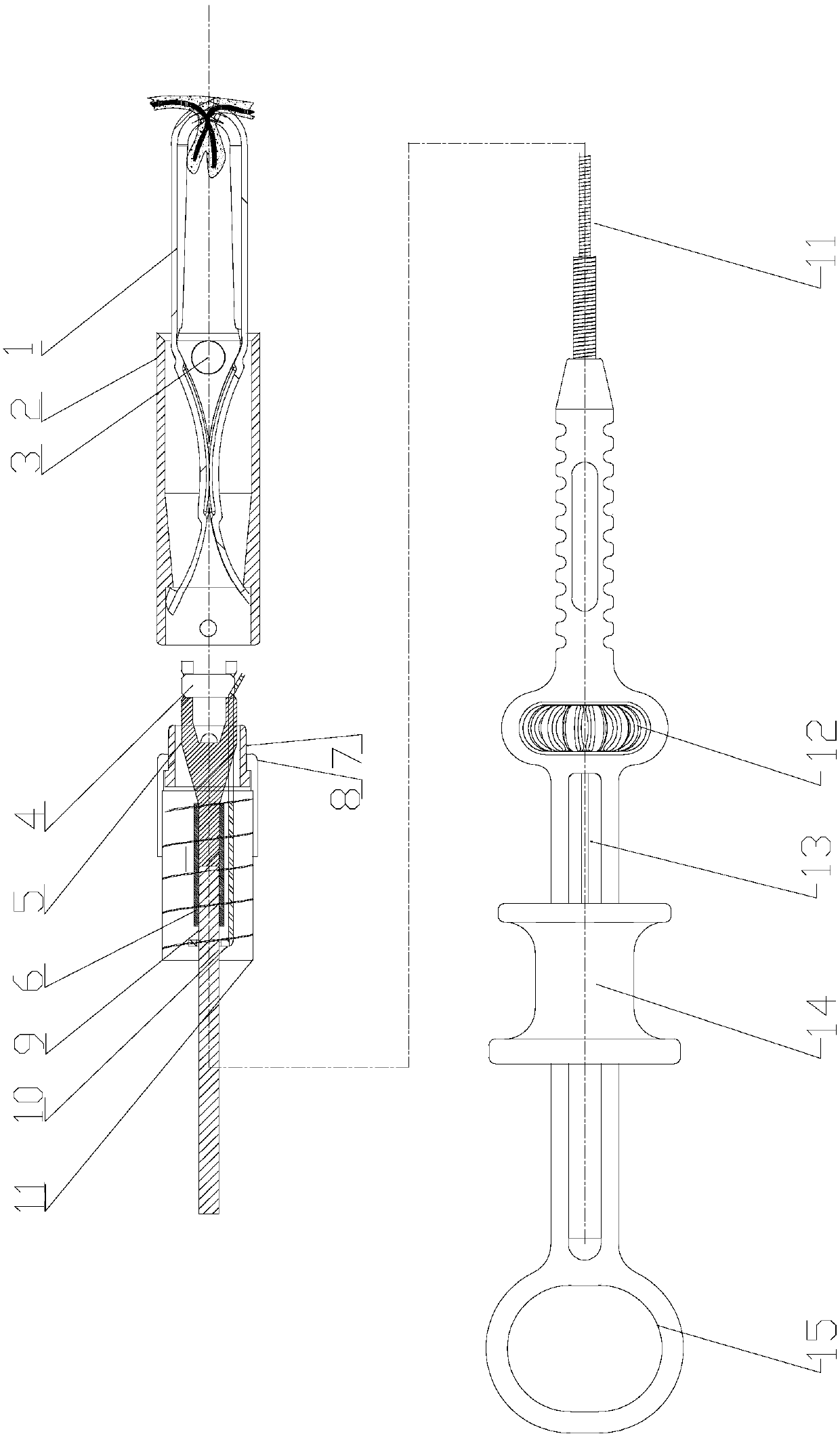 Improved hemostasis clamp for being used under endoscope and clamp part thereof