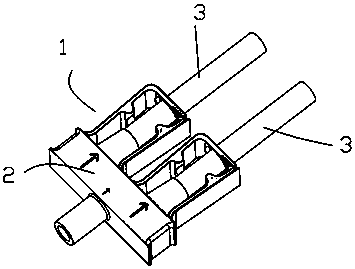 A garden water pipe quick diversion device