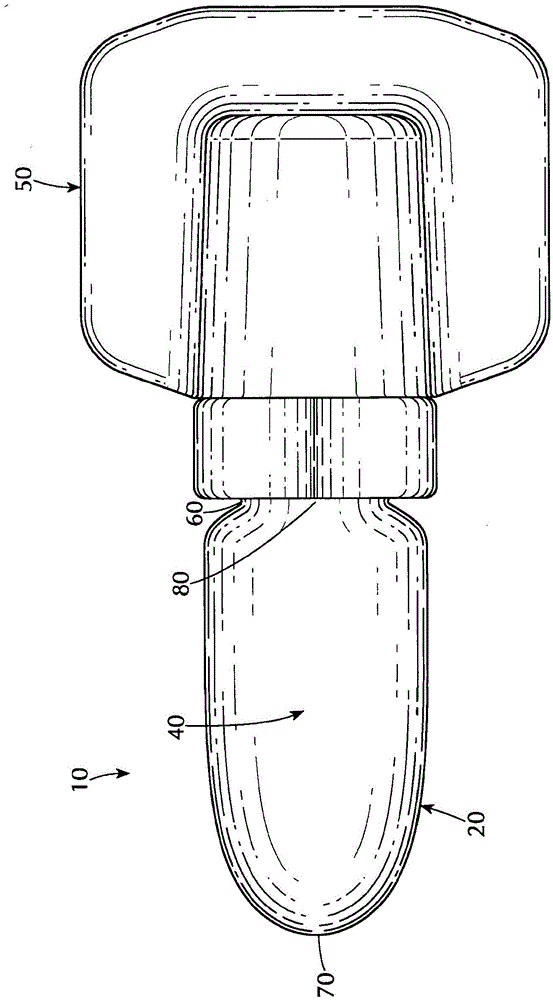 Blow fill seal luer syringe