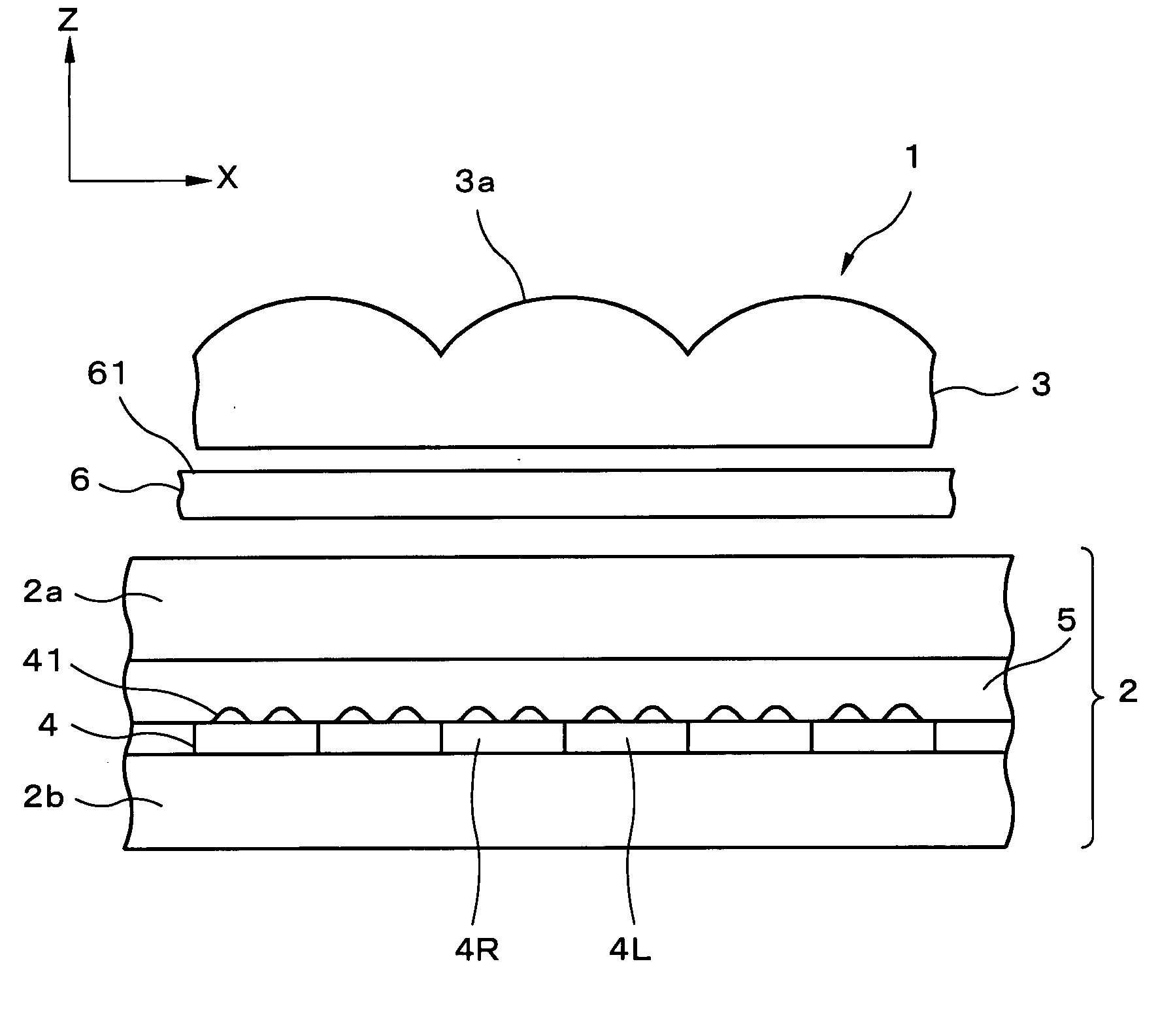 Display device, terminal device, display panel, and optical member