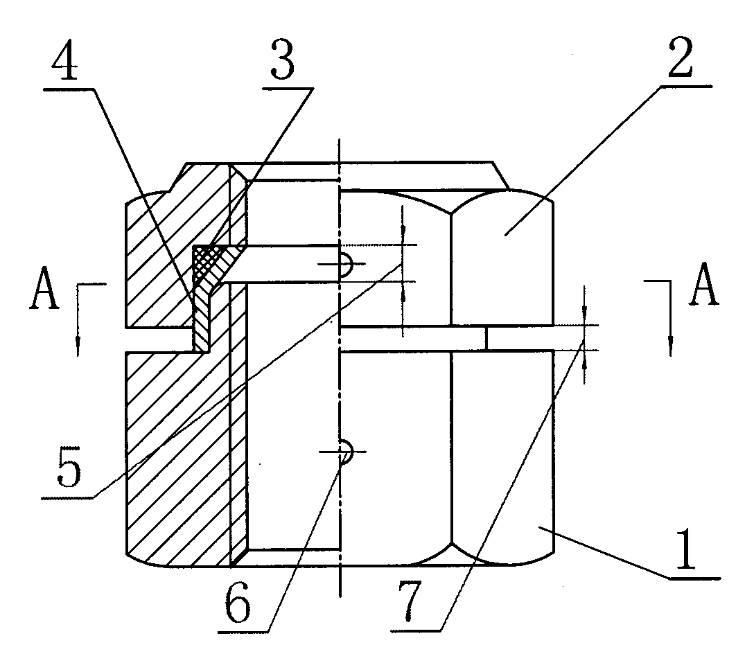 Eccentric type self-locking nut