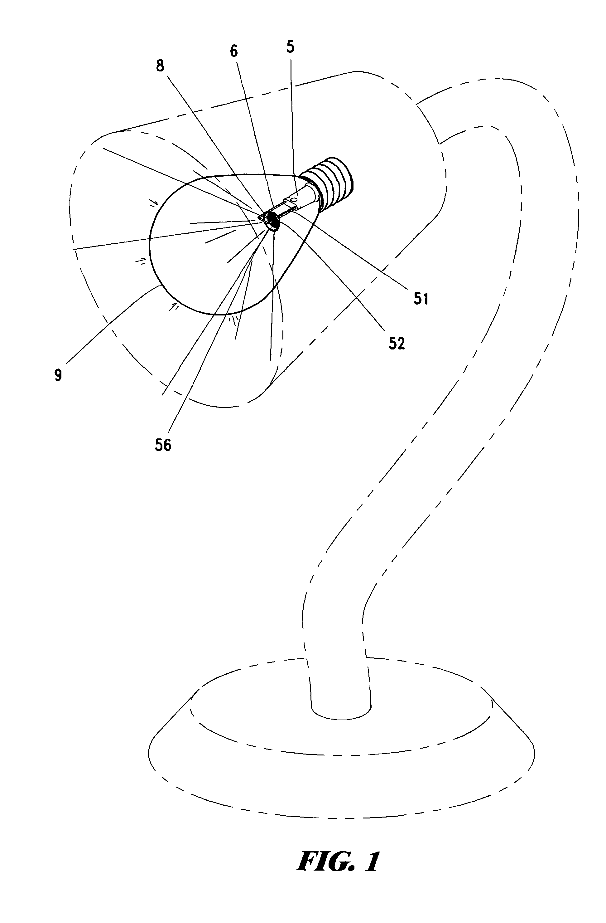 Structure of the stem of LED chip unit bulb