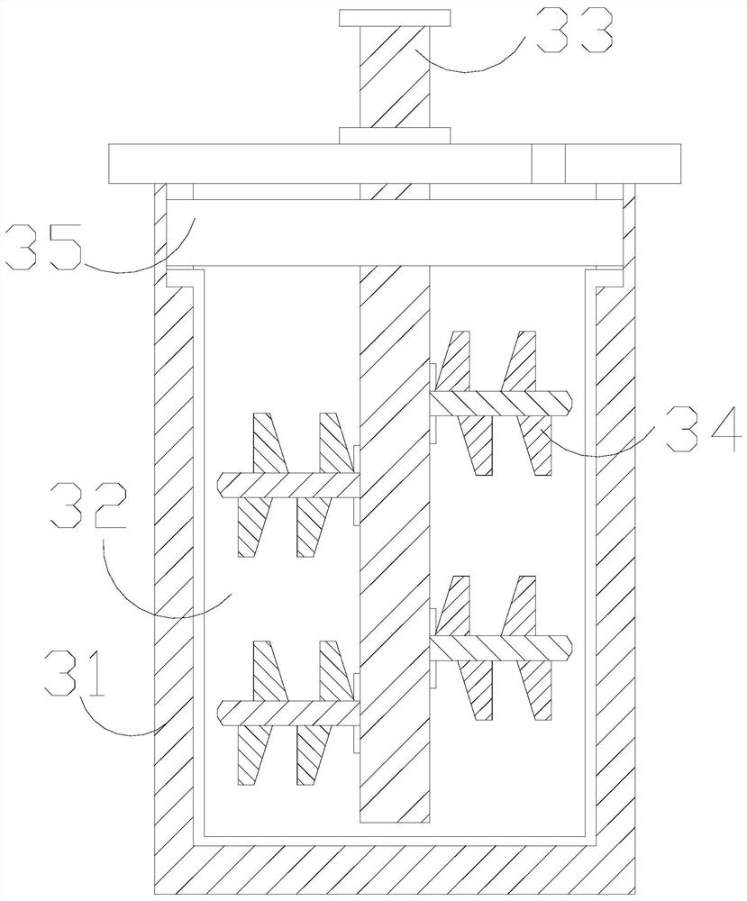 A jade fiber blending mixer