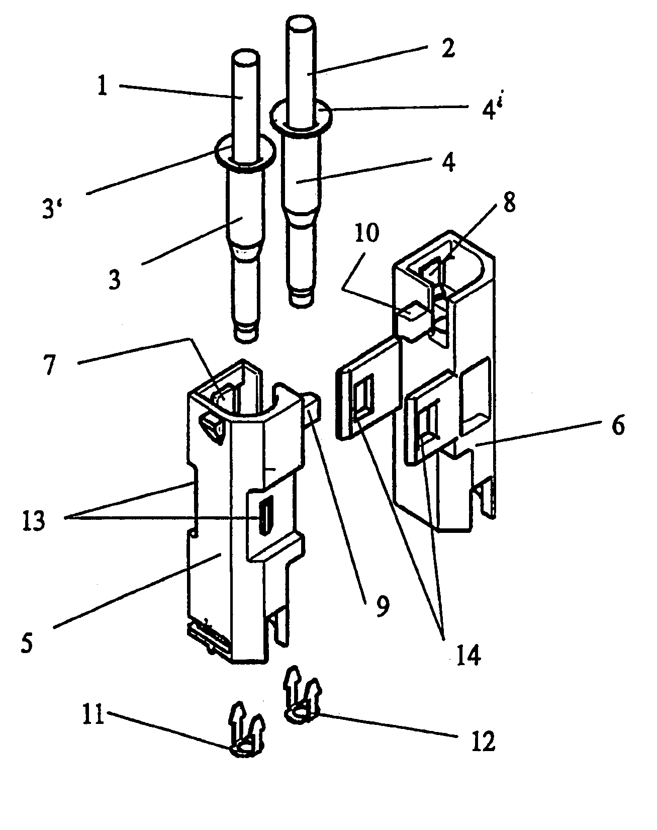 Bipolar optical connector