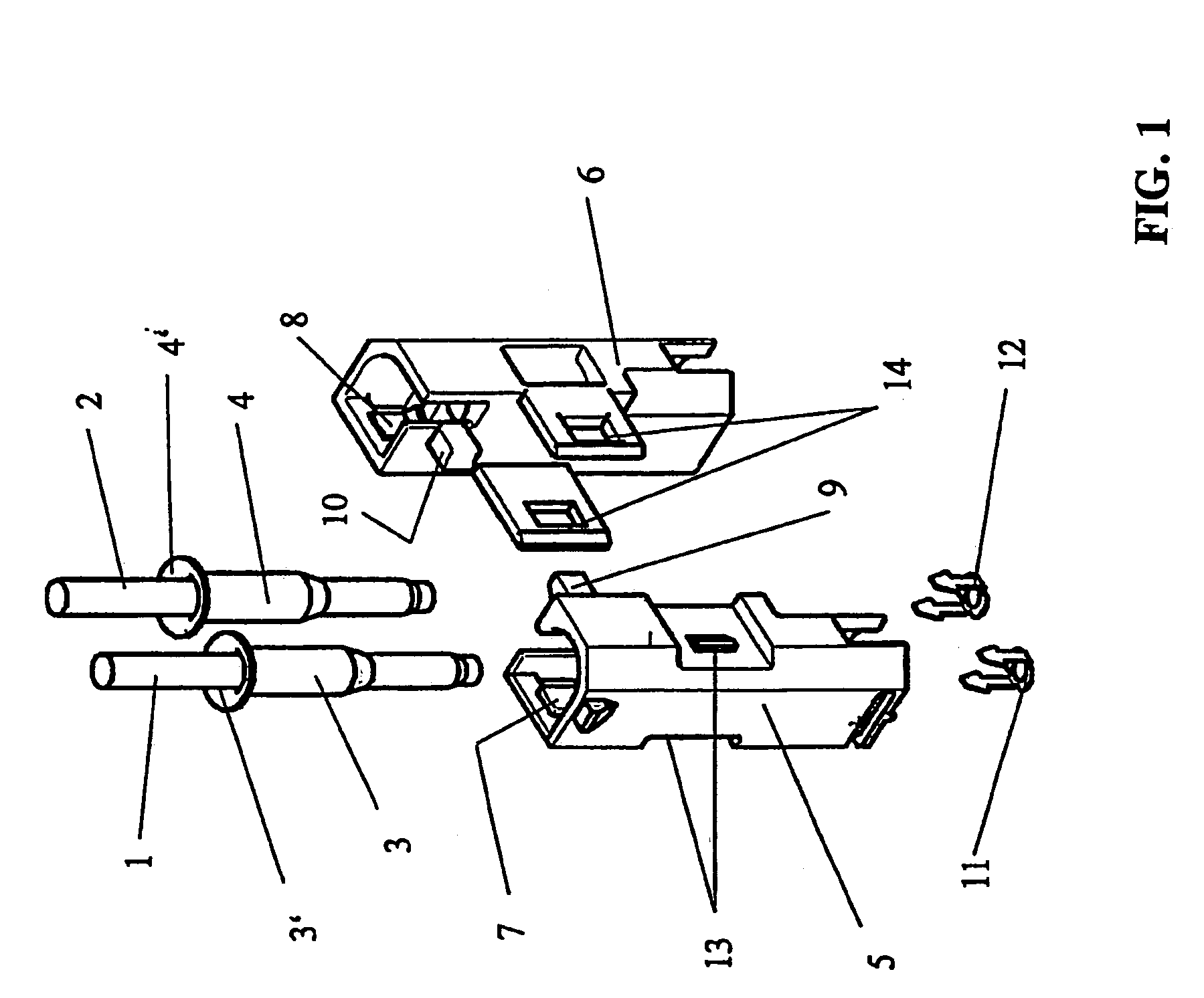 Bipolar optical connector