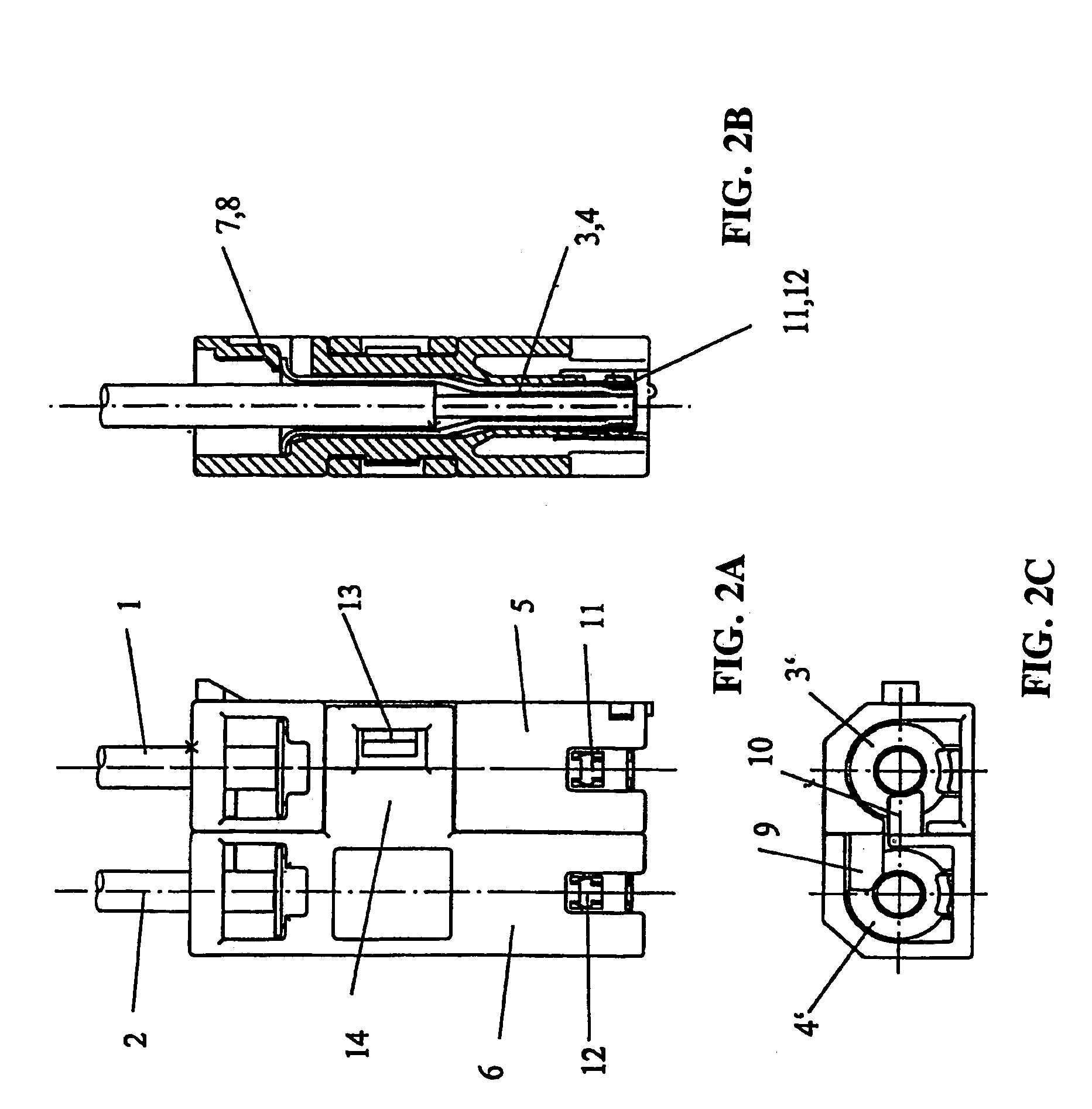 Bipolar optical connector