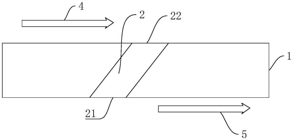 Turbine blade air film cooling structure and gas turbine adopting same