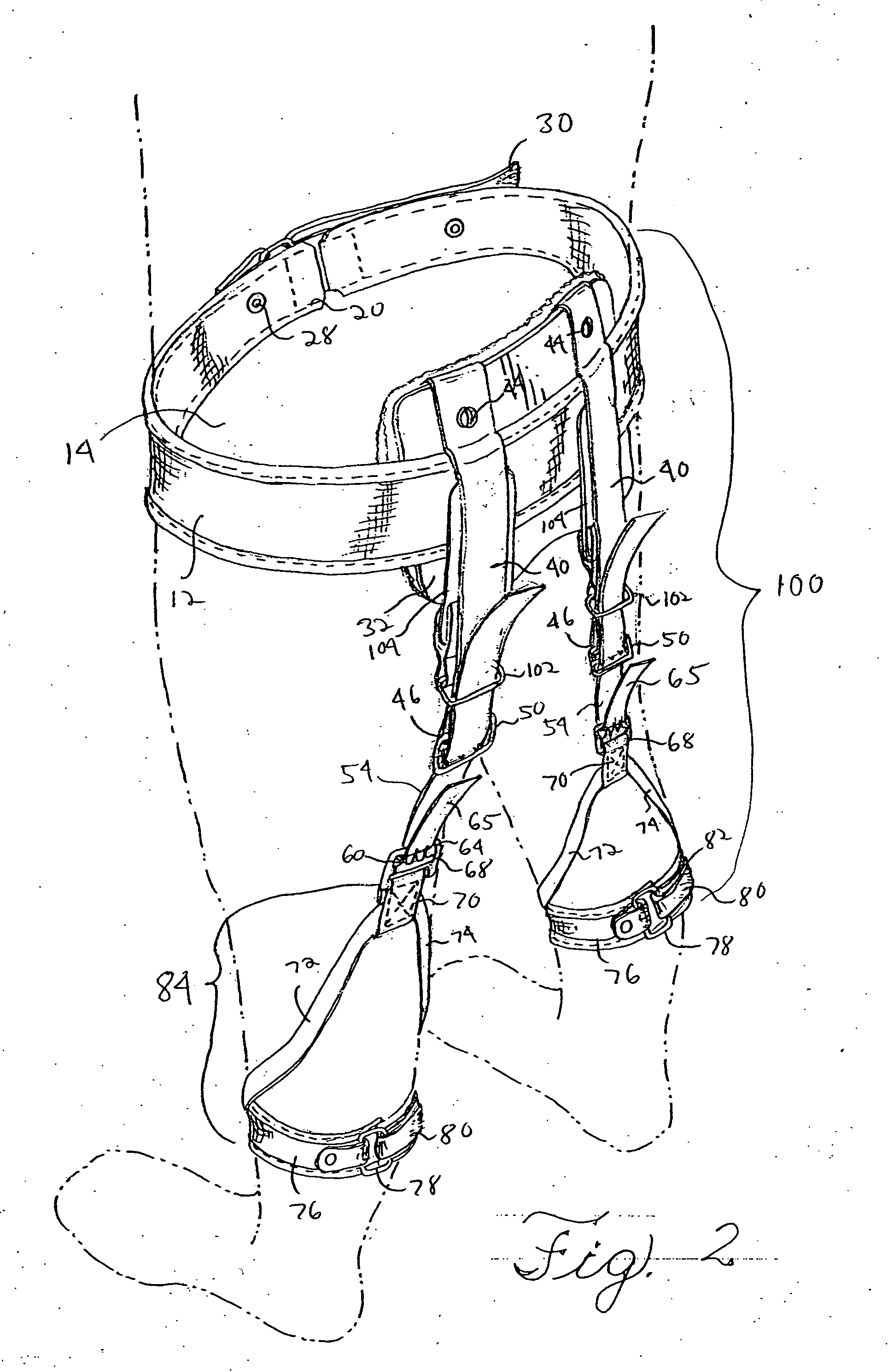 Hip flexion assist orthosis or hip knee extension assist orthosis