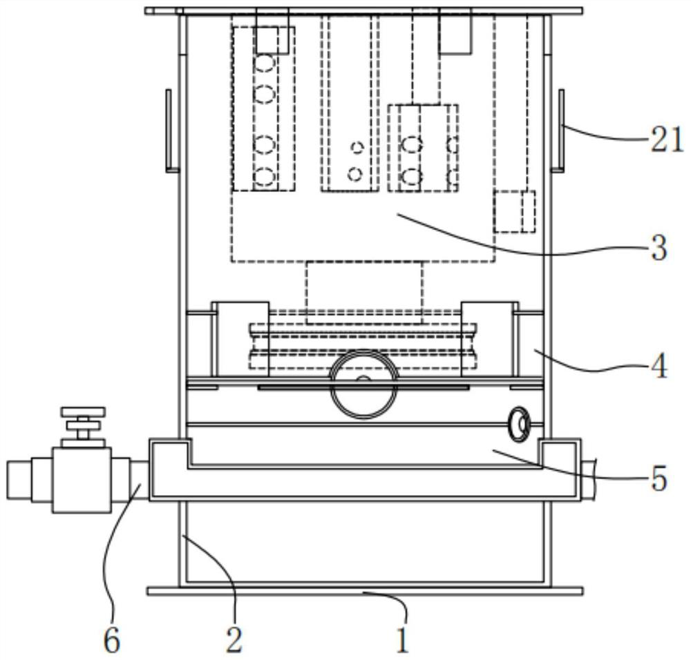 Atomizer cleaning tank with automatic cleaning function