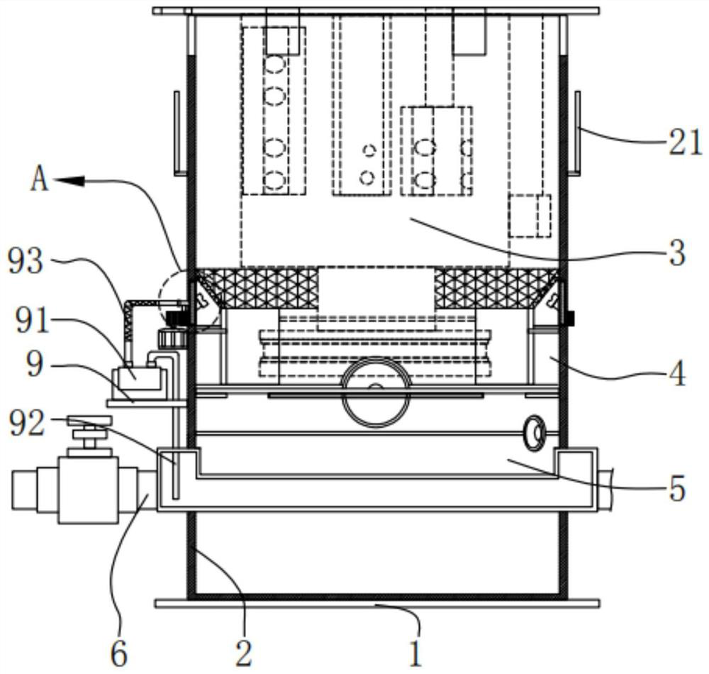 Atomizer cleaning tank with automatic cleaning function