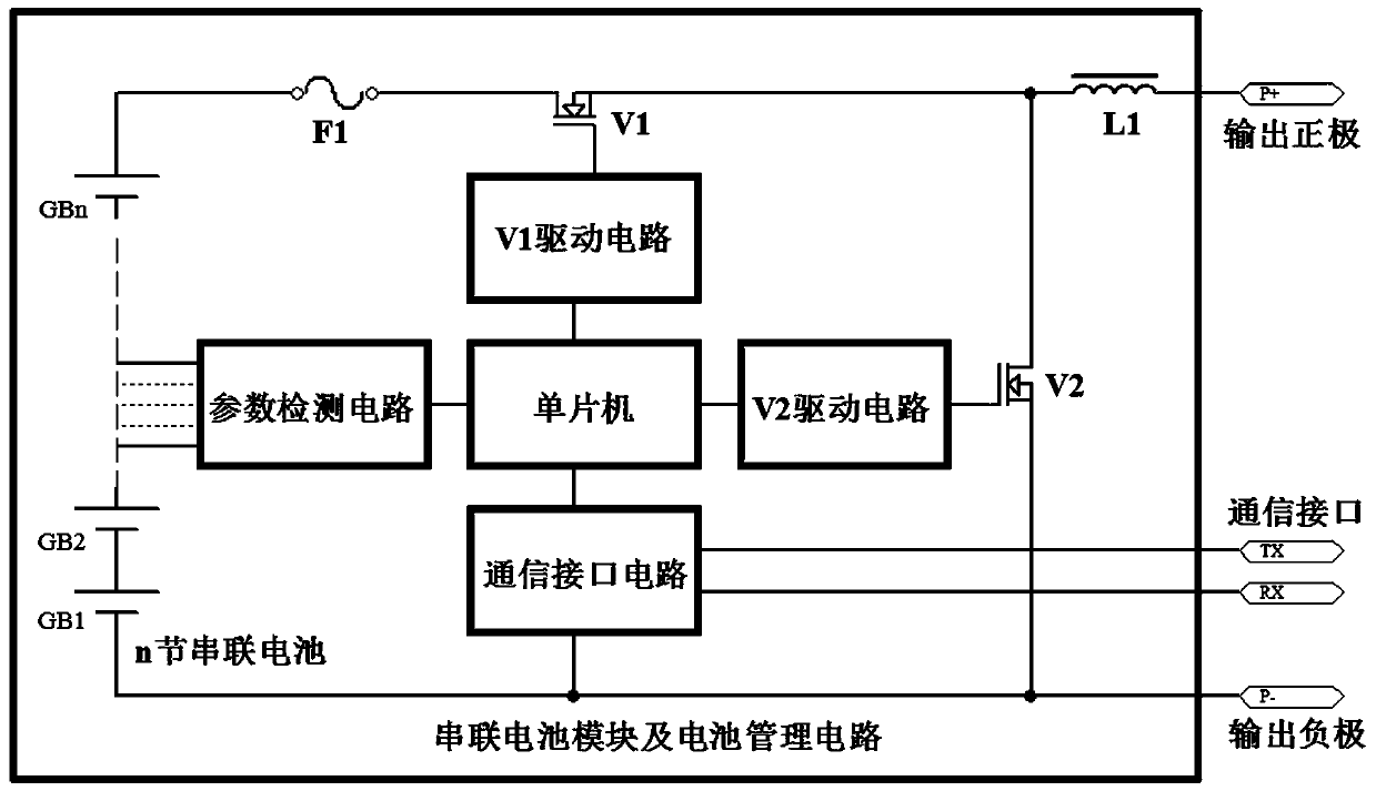 Lithium ion battery module management circuit