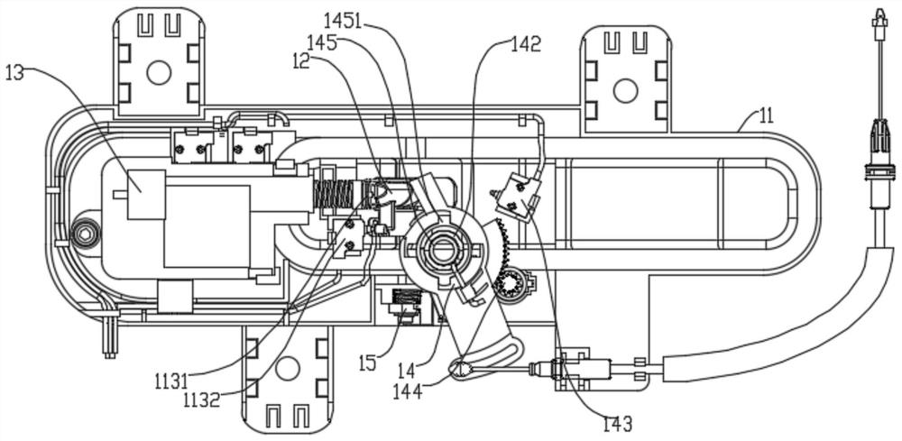 Overturning type electric handle