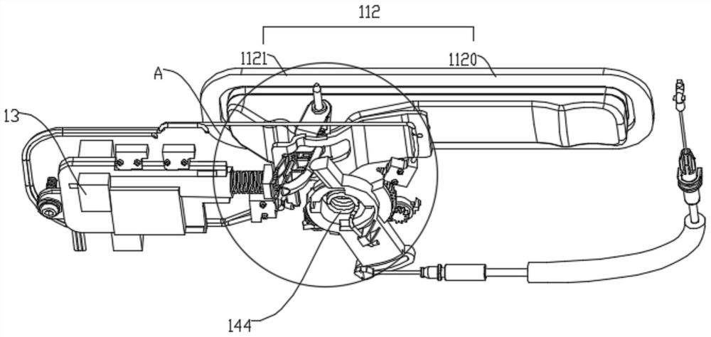 Overturning type electric handle