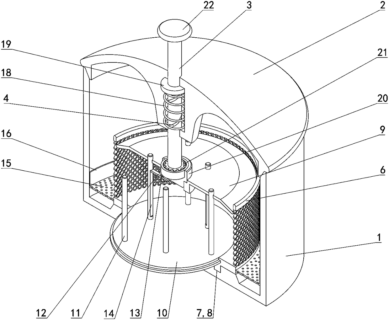 Device for boiling traditional Chinese medicine liquid