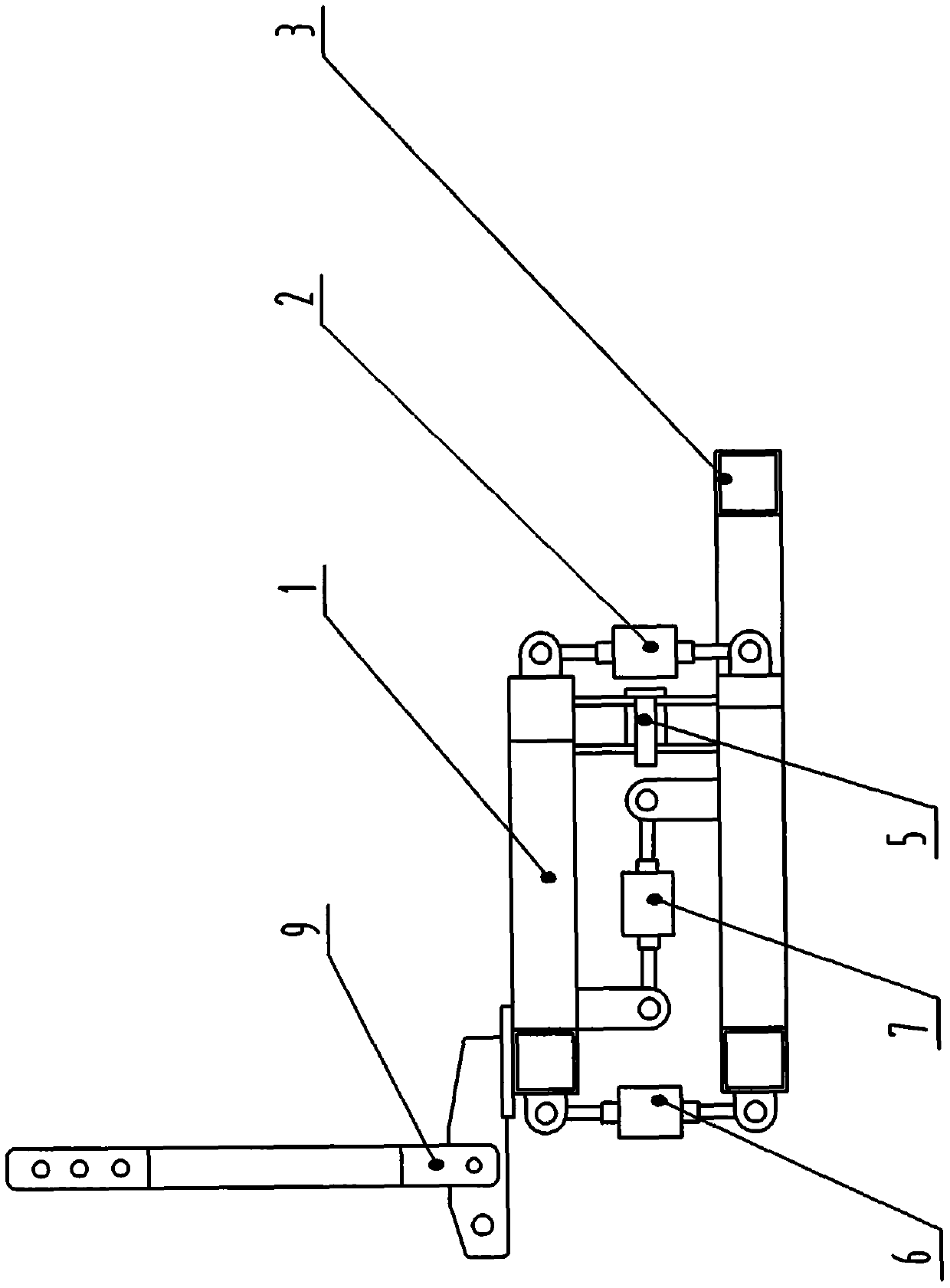 Force measuring frame for agricultural machinery operation part