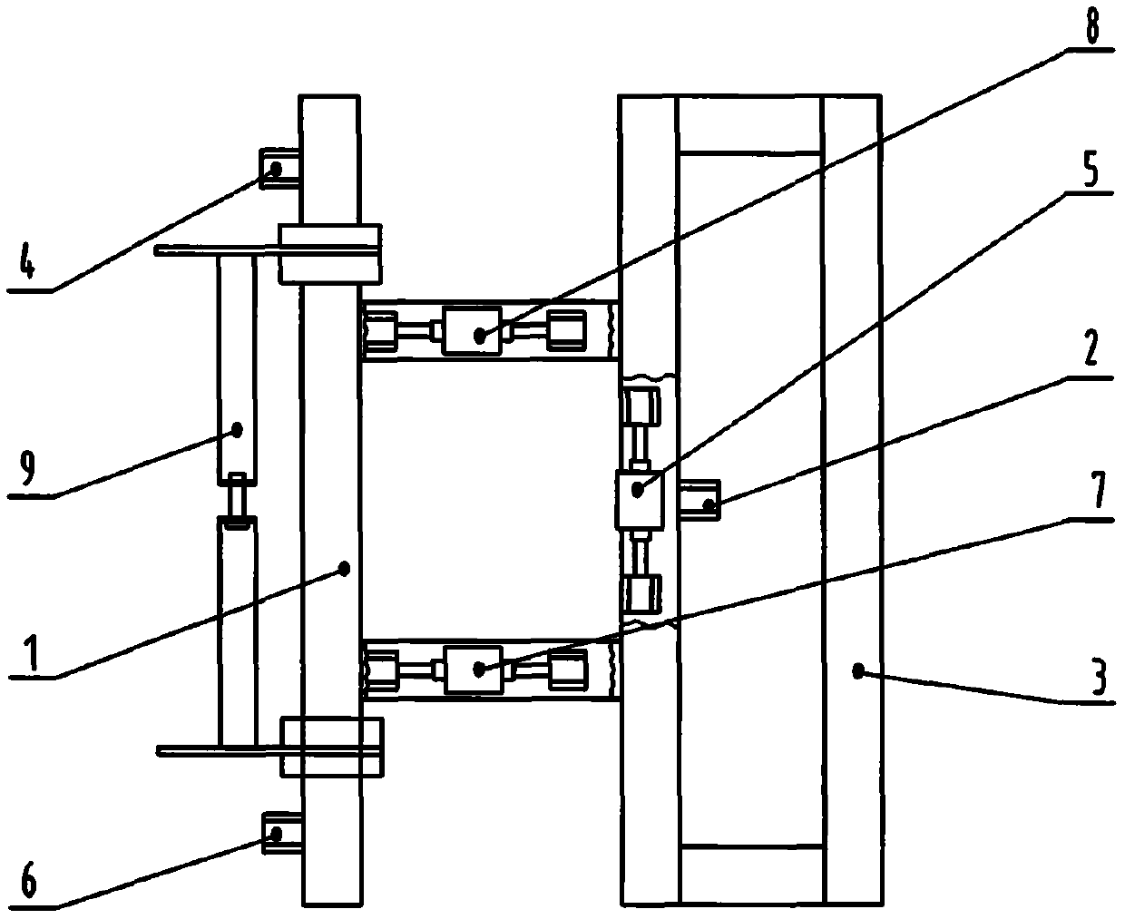 Force measuring frame for agricultural machinery operation part