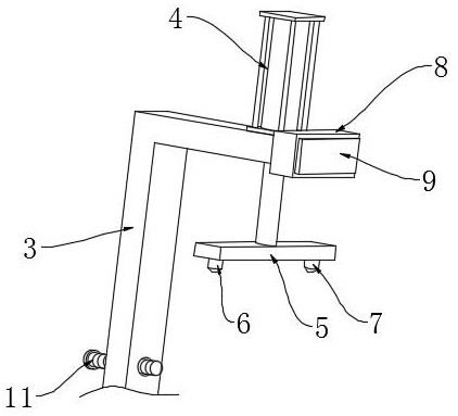 Hydrogen fuel cell stack testing device with uniformly stacked cell units