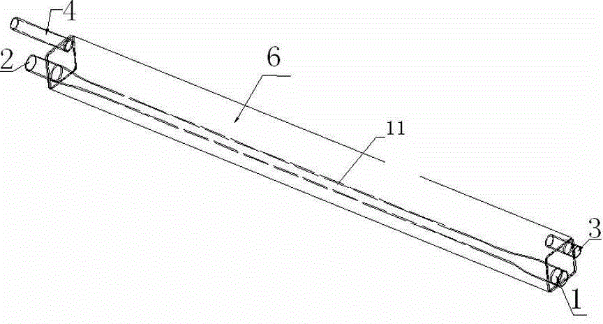 LNG automobile air conditioner exchanger controllable in water quantity and water temperature