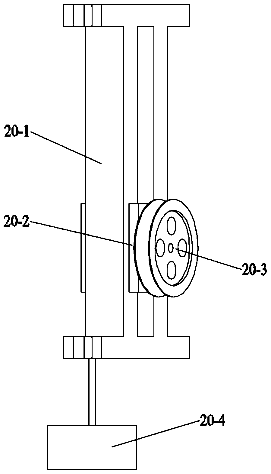 Follow-up tilting-head type big-tapered wire cutting device