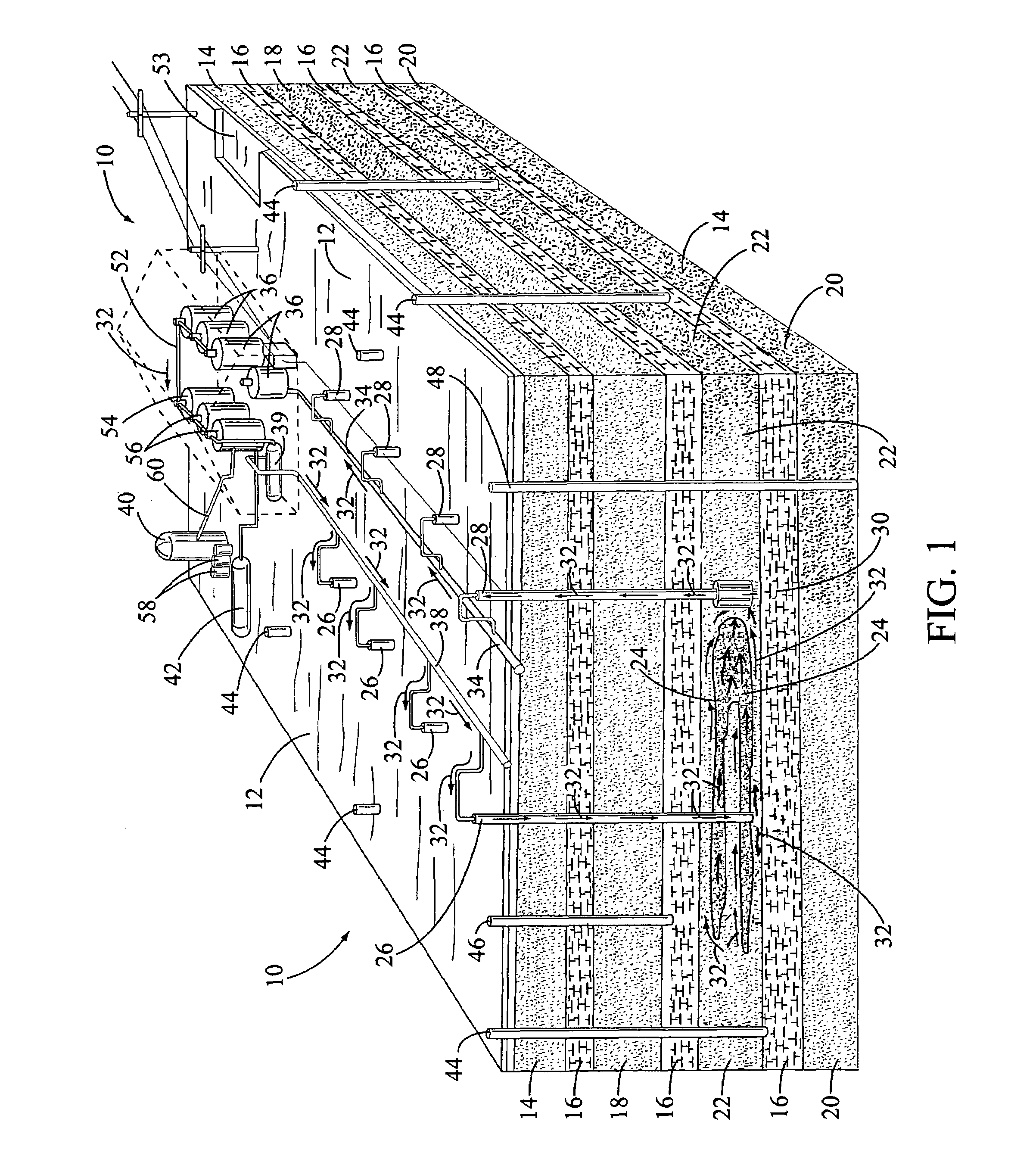 Process for restoration of ground water used in in-situ uranium mining