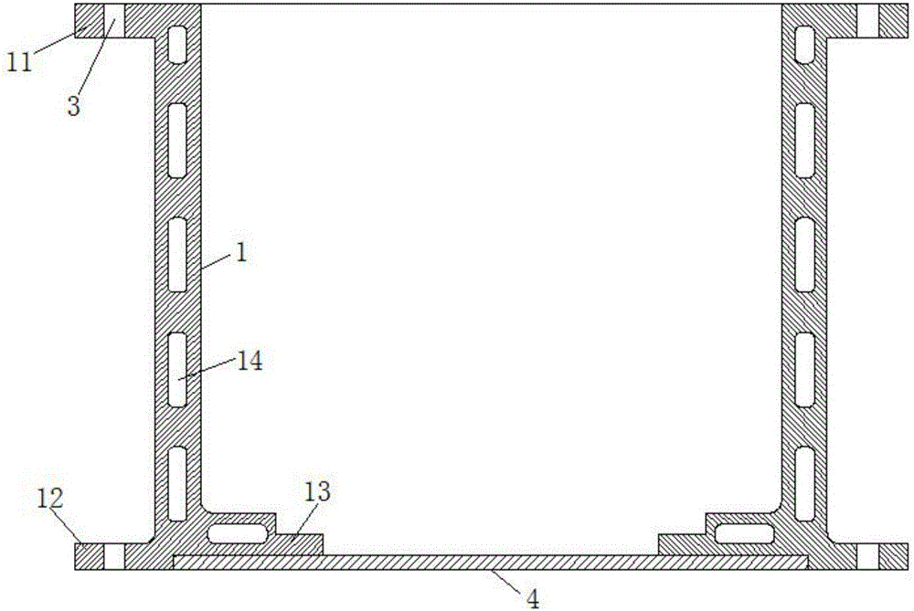 Battery box side wall, assembly type assembled battery box and expandable battery box set