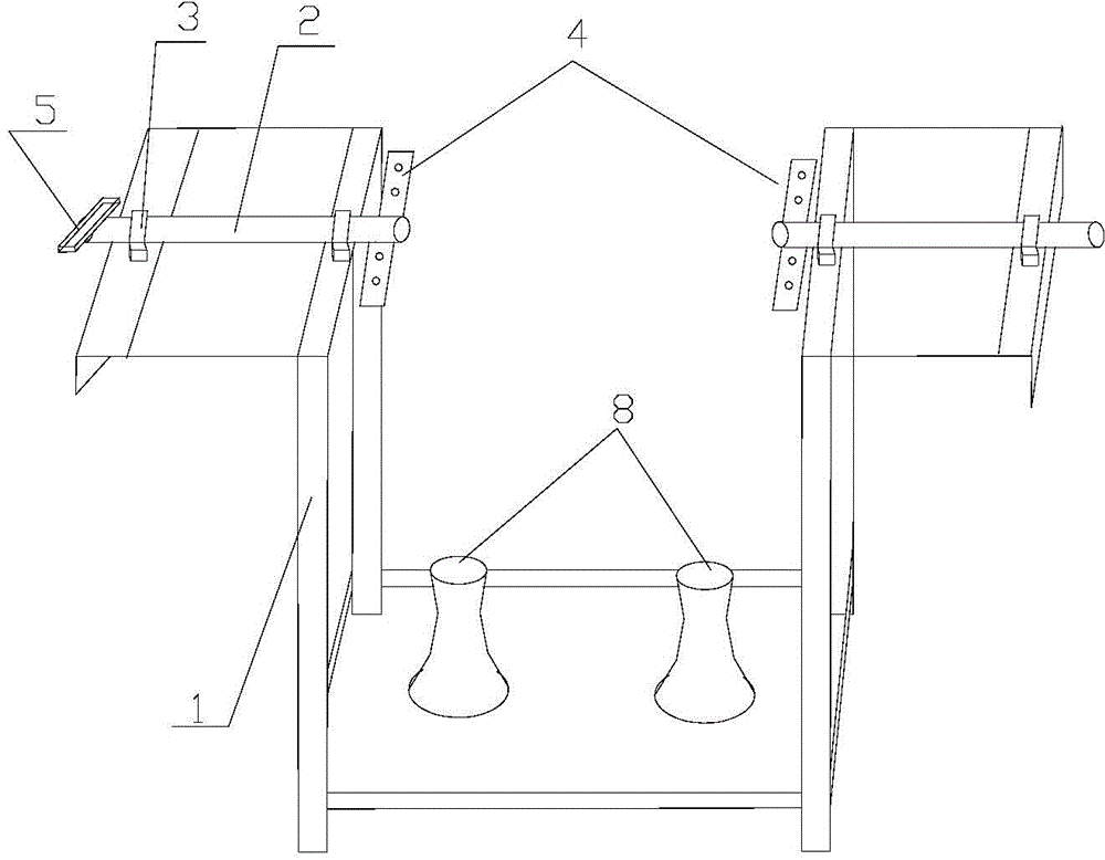 Roller box assembling fixture for rolling mill