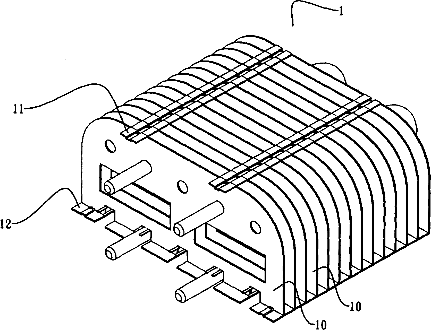 LED lamp radiator with improved structure