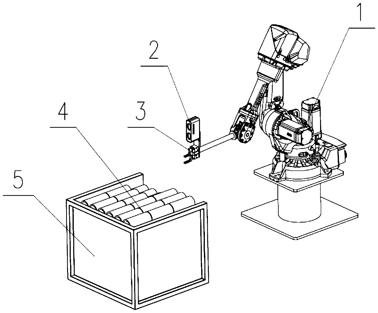 Steel hoop machining feeding control system and control method based on three-dimensional visual guidance