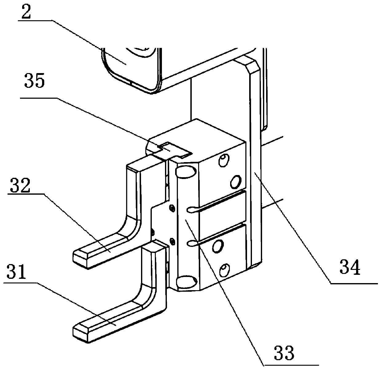 Steel hoop machining feeding control system and control method based on three-dimensional visual guidance