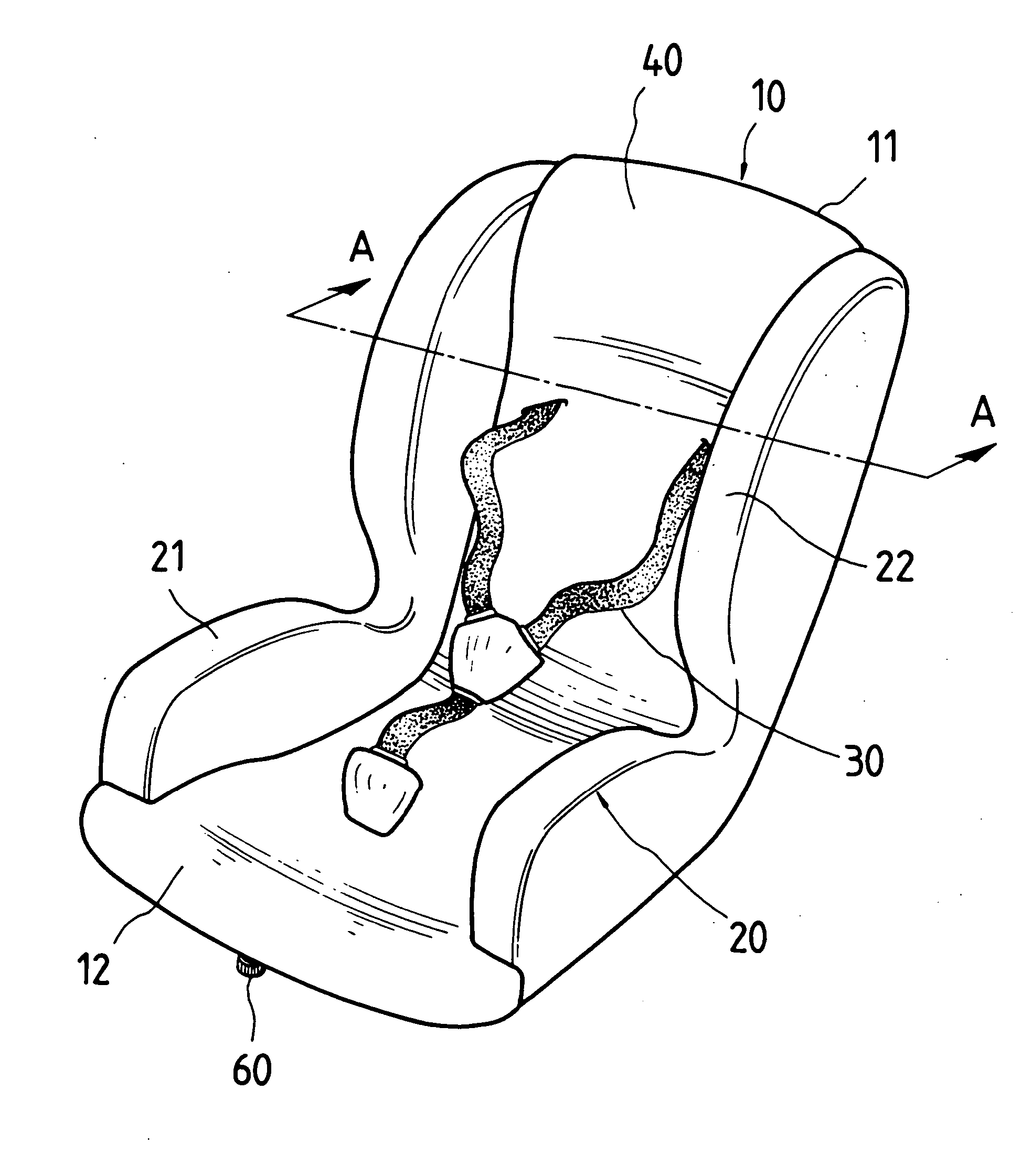 Inflatable child safety seat