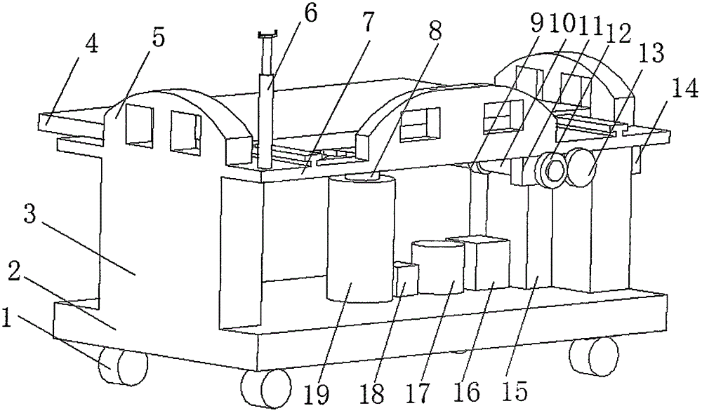 Novel nursing transporting device for general internal medical department