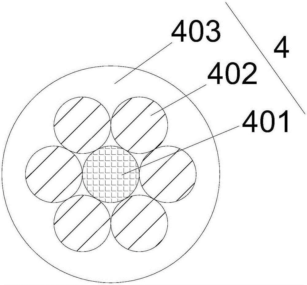 High-performance dual-core photovoltaic cable resistant to tensile and compression