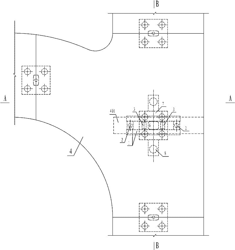 Spring-propped bridge reinforcing structure