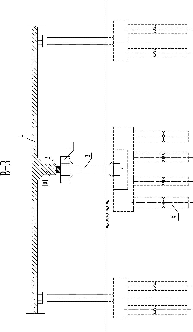 Spring-propped bridge reinforcing structure