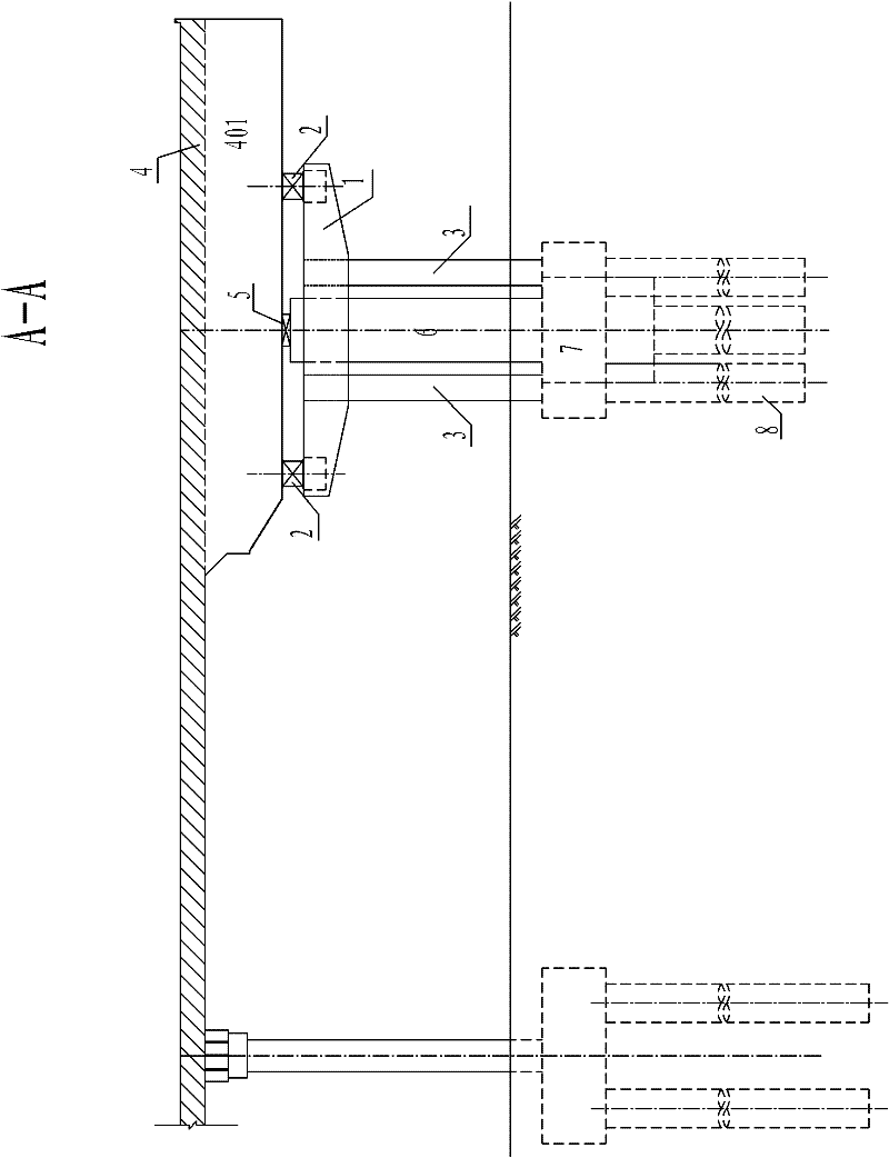 Spring-propped bridge reinforcing structure