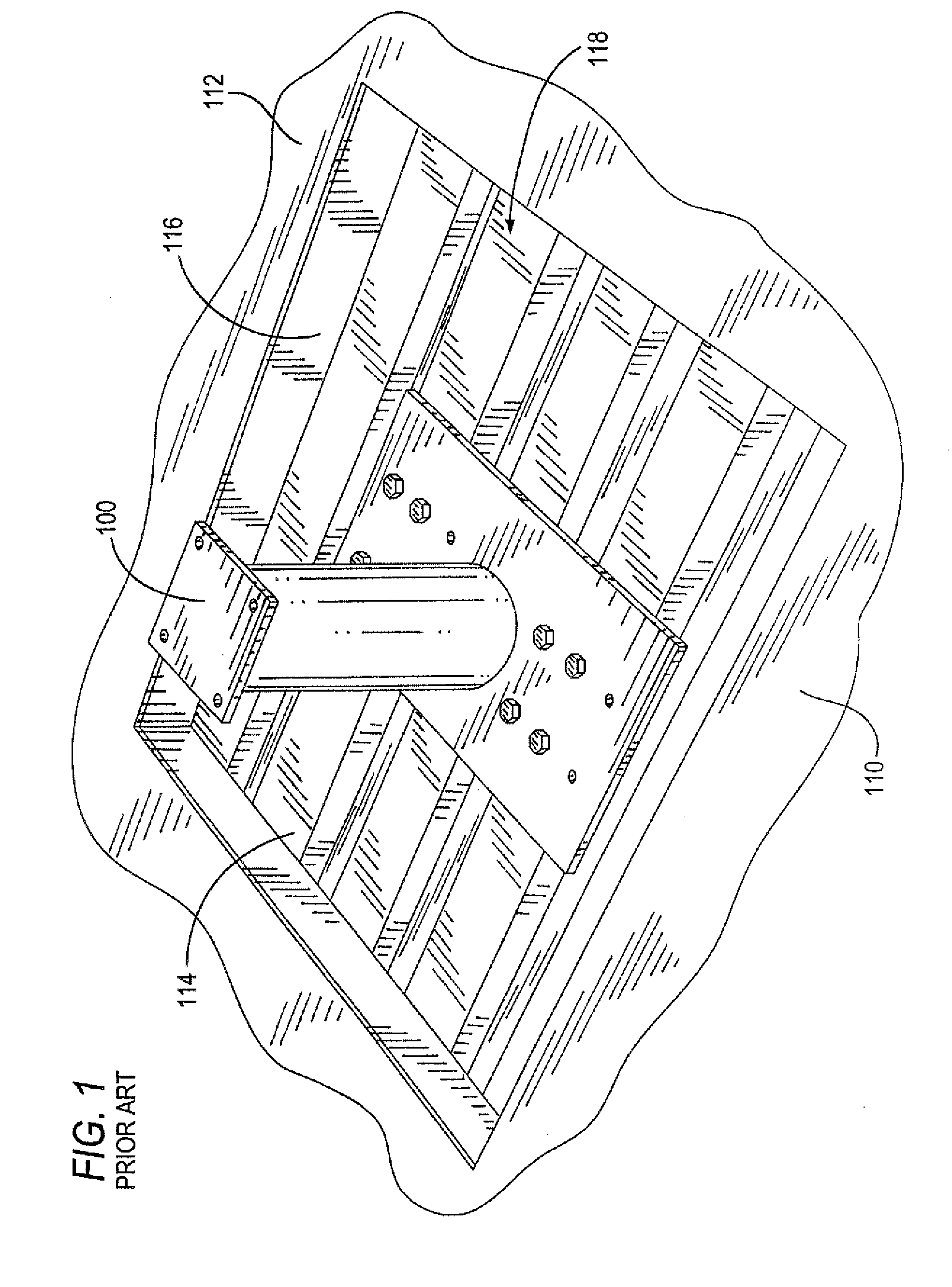 Non-invasive roof mounting adaptor and method for installing same