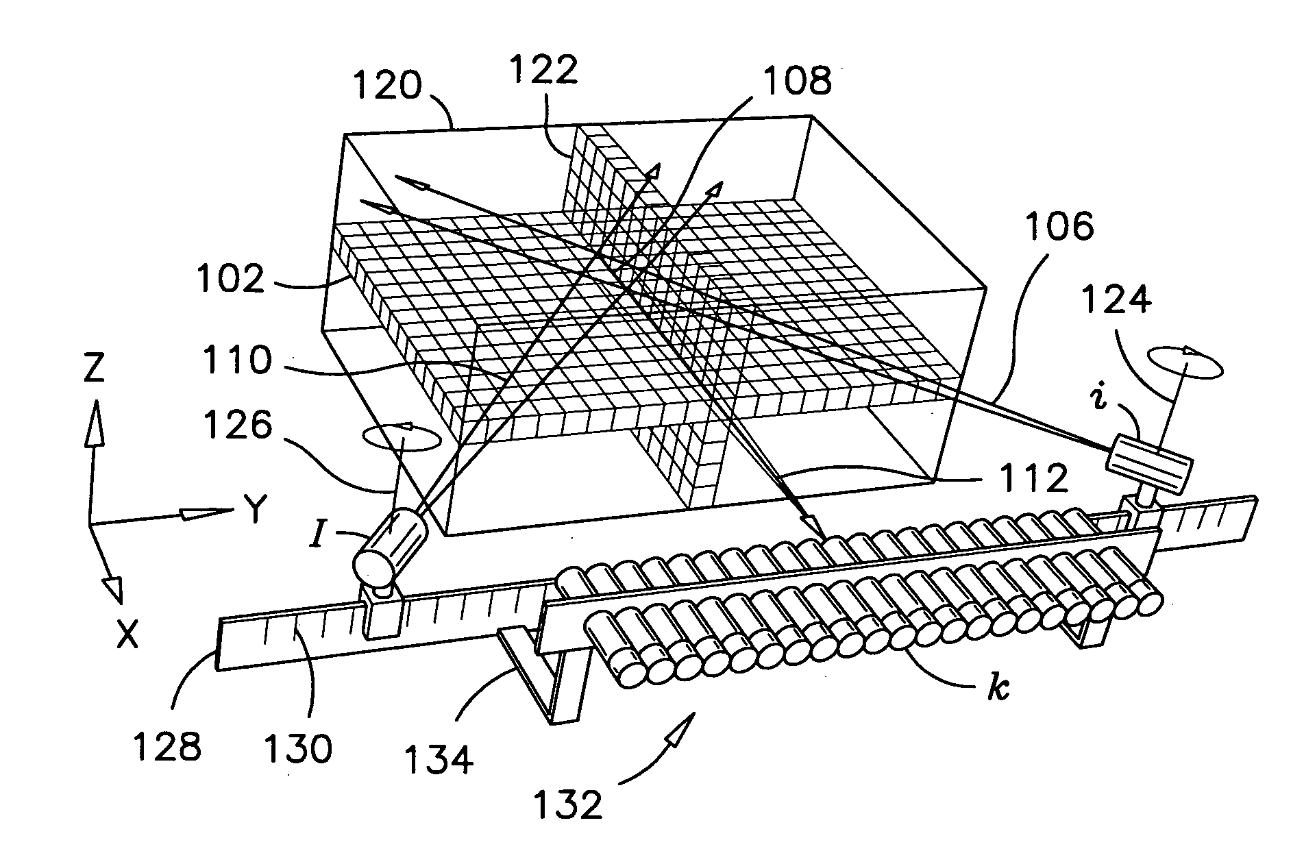 X-ray scatter image reconstruction by balancing of discrepancies between detector responses, and apparatus therefor