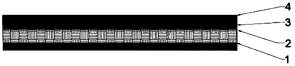 A kind of flexible fiber composite sheet for anti-seepage and reinforcement of concrete dam and preparation method thereof