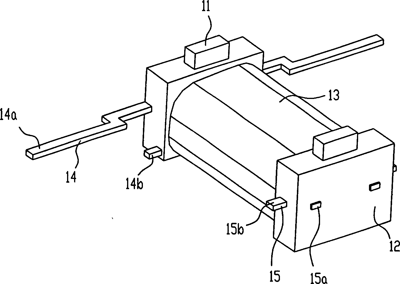 Coil component of electromagnetic relay