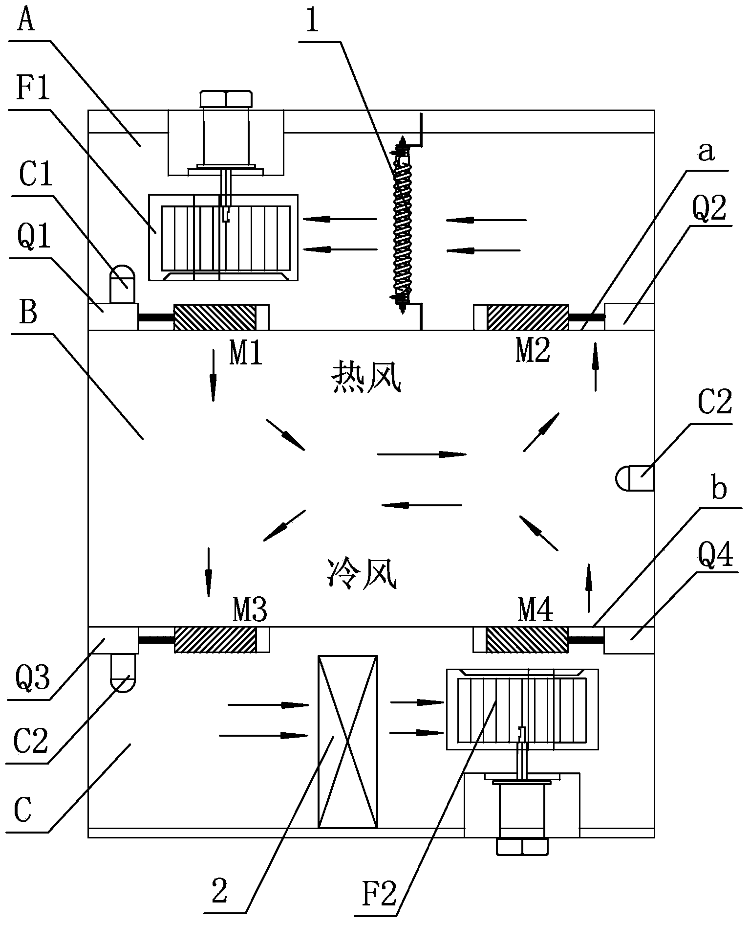 Multifunctional high and low temperature impulse testing box