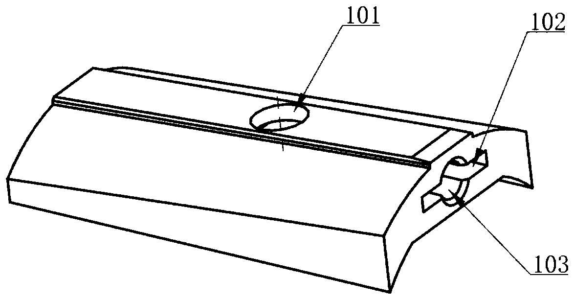 Rudder mounting structure of blowing model