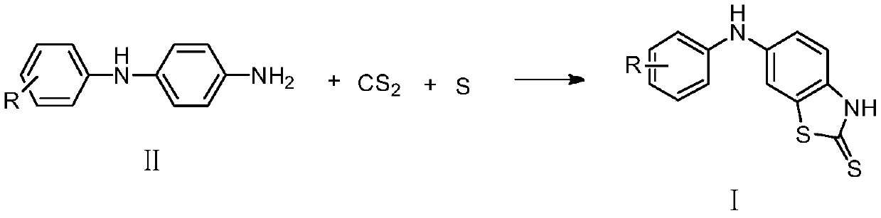 Substituted anilino-benzothiazole-2-thioketone compound as well as preparation method and application thereof