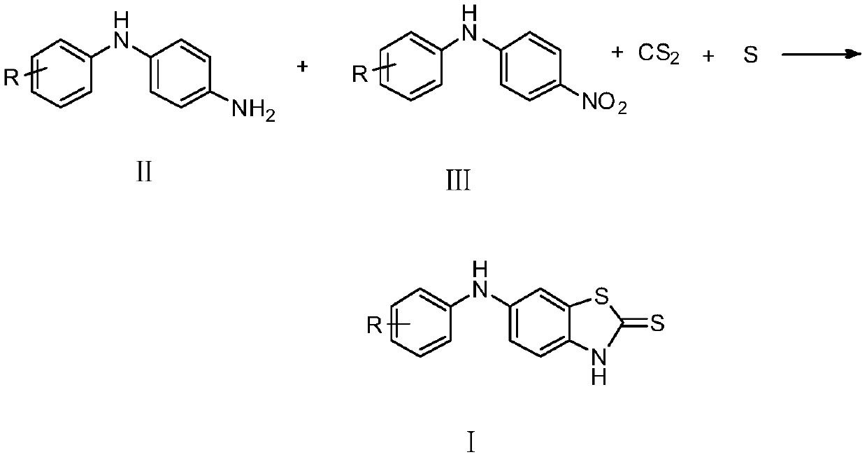 Substituted anilino-benzothiazole-2-thioketone compound as well as preparation method and application thereof