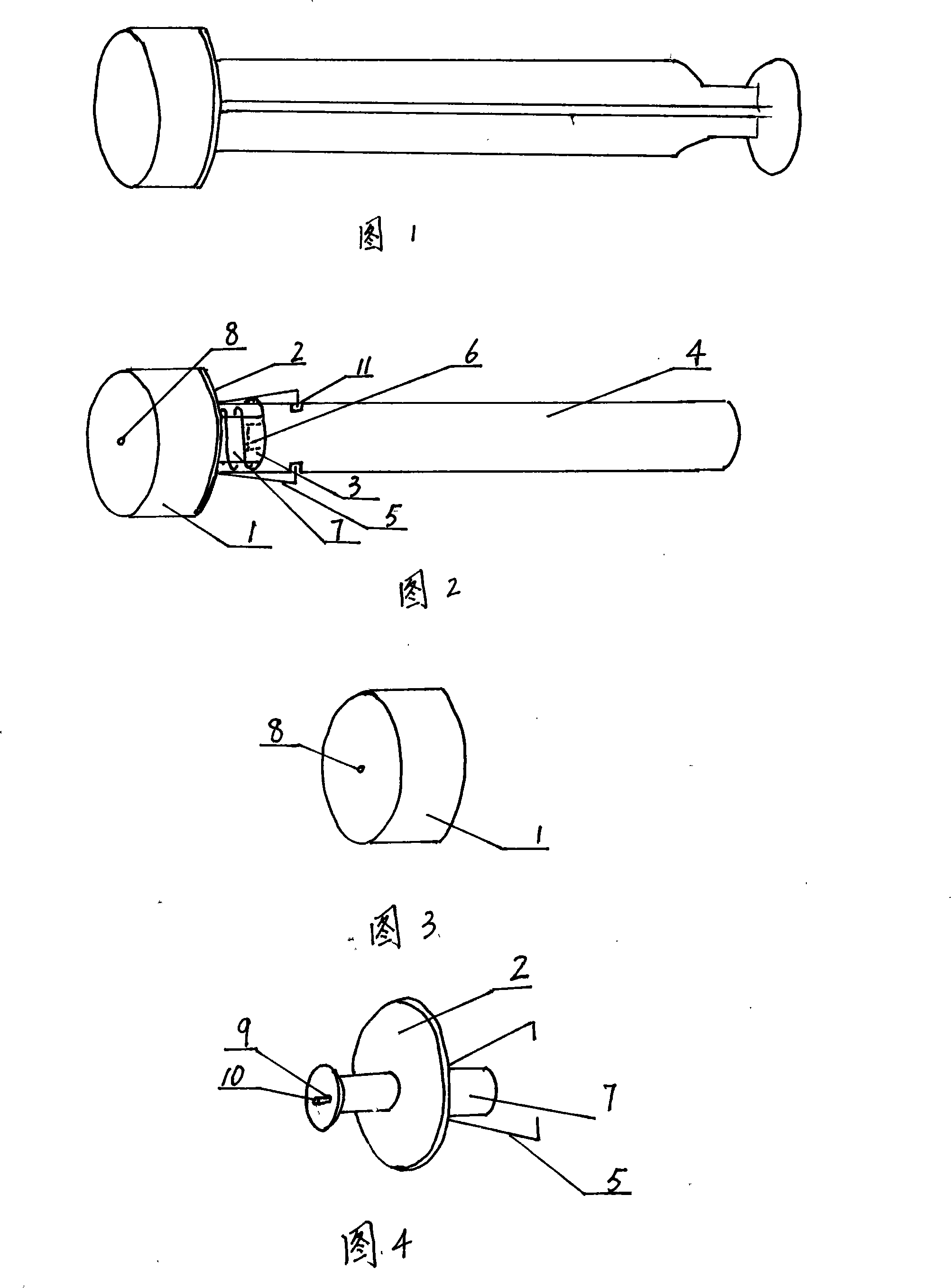 Core bar component of injector and injector installing it