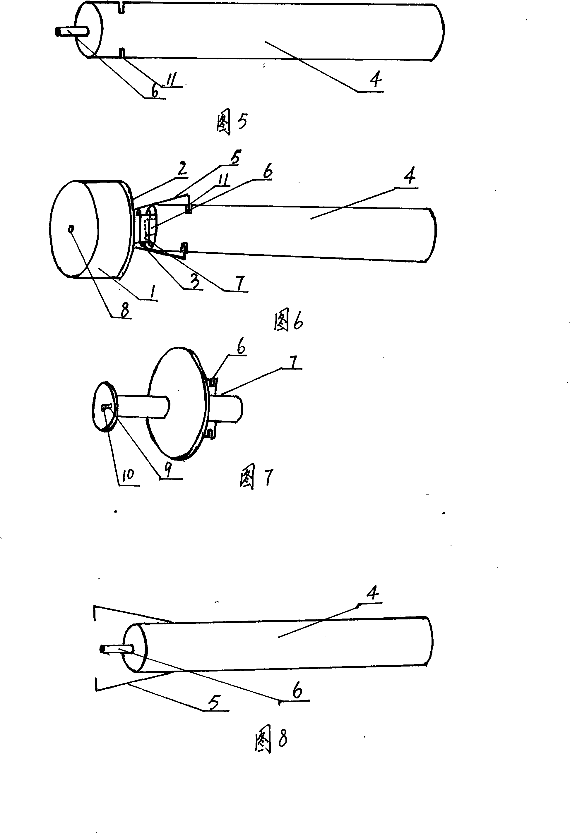 Core bar component of injector and injector installing it