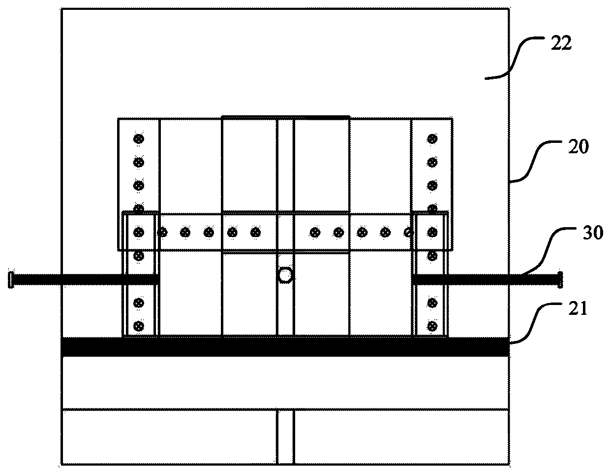 Interlayer direct shear testing device and testing method