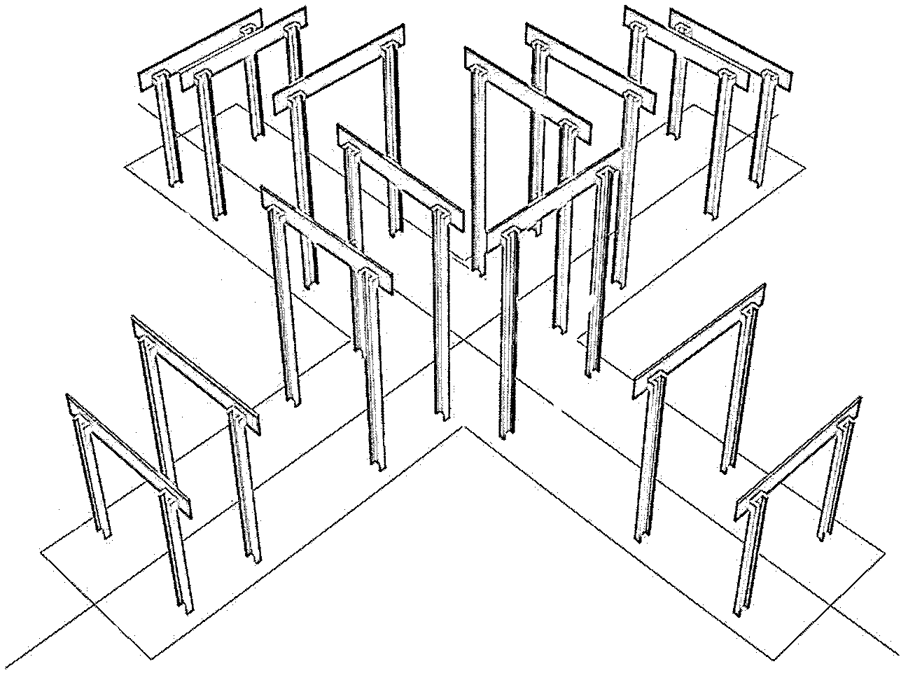 X-shaped bent colored ribbon and making method thereof