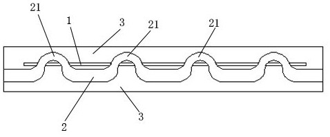 Non-woven fabric with stable structure and preparation method thereof